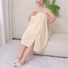 Absorbent Soft Lady Bathrobe Plus Size Thicken Warm Plush Wrap Shower Skirt Bathroom Supplies Beach Towel Velvet Bath Skirt Girl