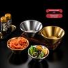 ZISIZ Double-Layer Golden V-shaped Serving Bowls
