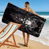 Dark Style Black Skull 2D Flat Print Beach Towel, Large Soft Quick Dry Towel for Beach Camping SwimmingZSTJ0915125