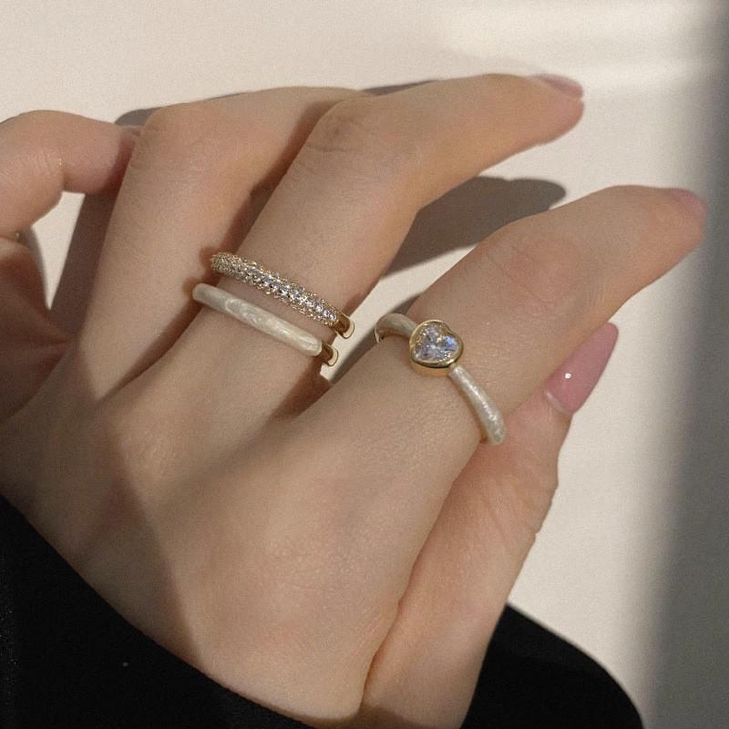 Summer Fashion 2023 Heart Ring For Women With Adjustable Copper Band And Design Stylish