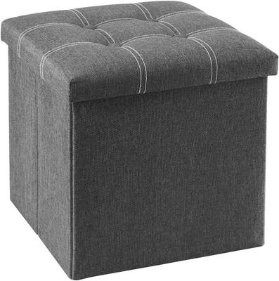 YOUDENOVA Folding Storage Storage Ottoman with Memory Foam Step Stool for Living or 160kg Weight Capacity Stool, Pad, Footrest, Room, Entryway,