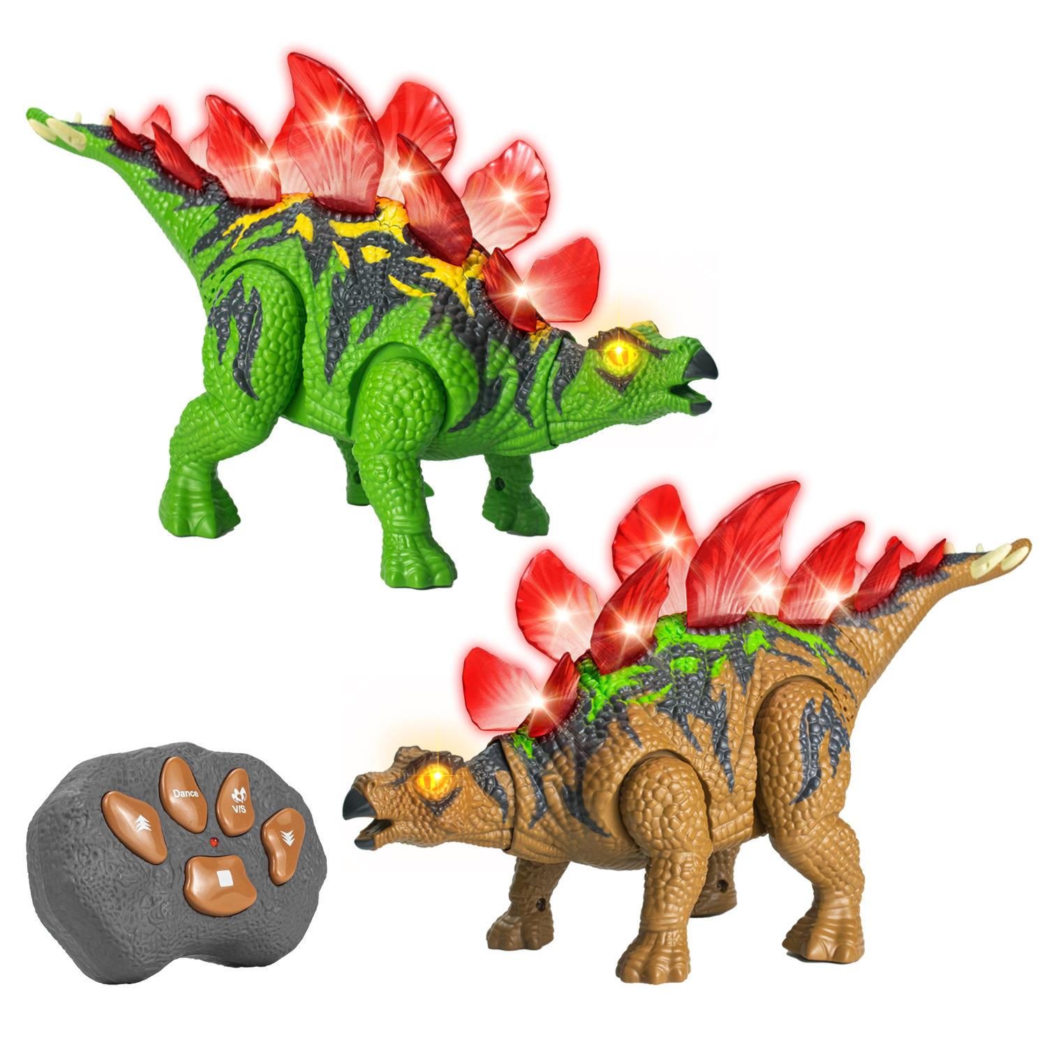 

Детский пульт дистанционного управления Динозавр Звонок Светильник Может Ходить Модель Мальчик Электрический пульт дистанционного управления Тираннозавр Рекс Игрушка коричневый/зелёный