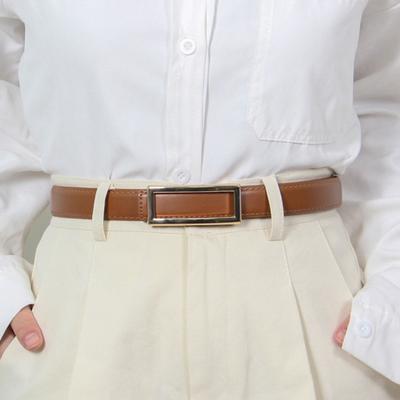 Γυναικεία Μόδα Ζώνη από συνθετικό δέρμα Ορθογώνιο αγκράφα Ζώνη μέσης μονόχρωμη ζώνη μέσης για παντελόνια τζιν Ευέλικτο αξεσουάρ για φορέματα Πουκάμισα τοπ