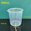 6Pc Transparent Measuring Cups For Kitchen Laboratory Test Beaker With Scale 50/100/200/300/500/1000ml Clear Plastic Mixing Cups