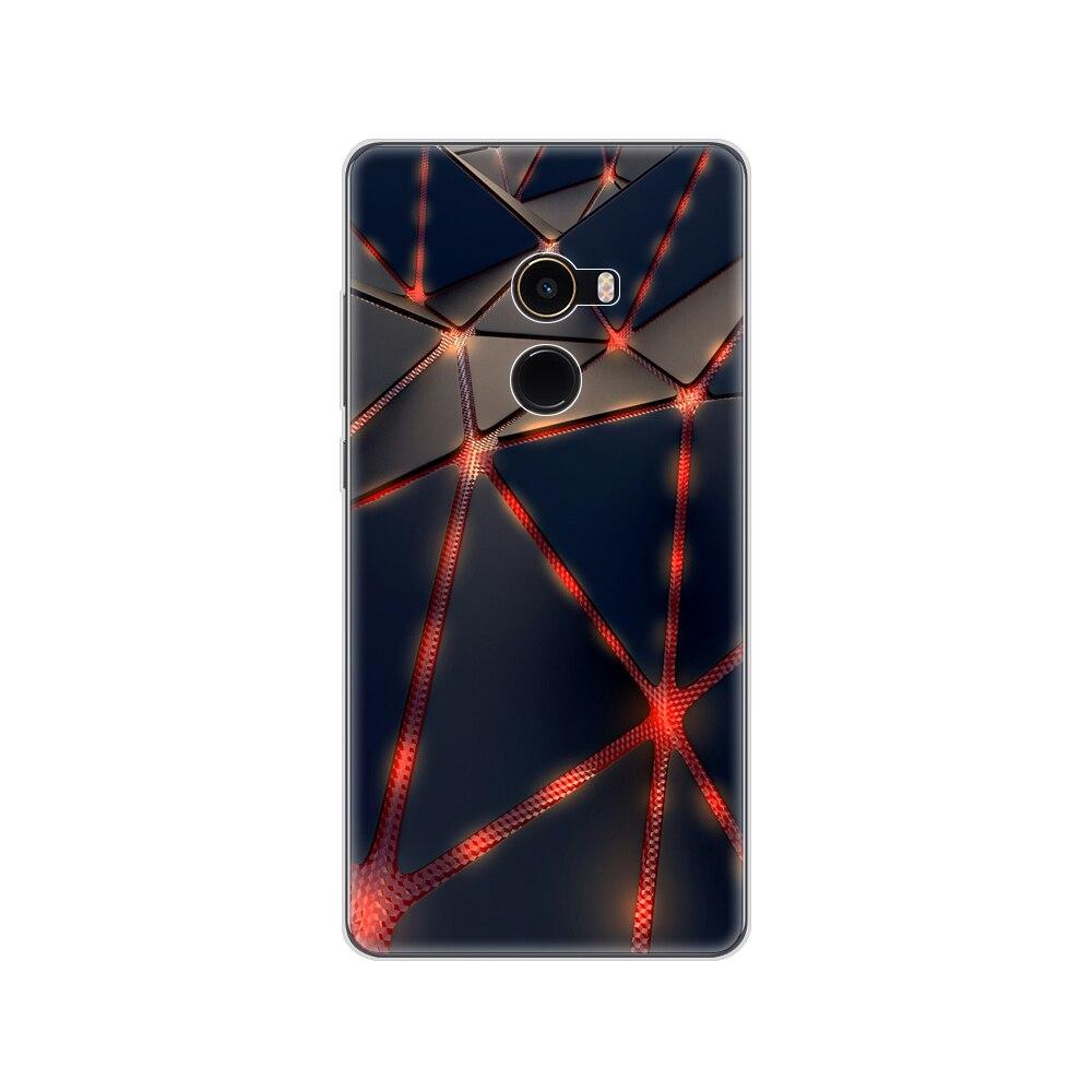 Soft Case for Xiaomi Mix 2 Silicon Case for Xiaomi Mi Mix 2 Mix2 Back Cover Protective Printing Transparent Coque