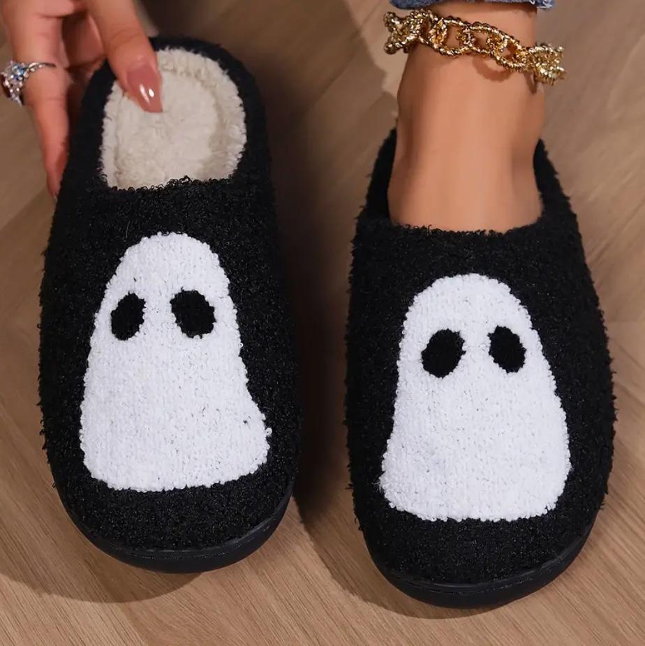 

New Halloween series cotton slippers ghost cute cartoon indoor home thermal slippers