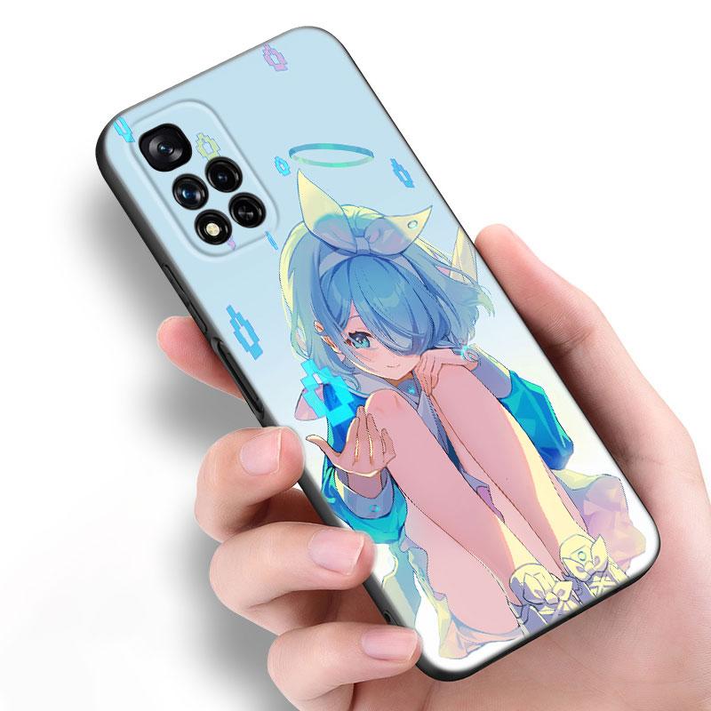 Blue Archive Game Black Silicone Phone Case For Xiaomi POCO X3 X4 NFC F5 M3 M4 M6 X5 X6 Pro F3 F4 GT 5G C55 C65 M5