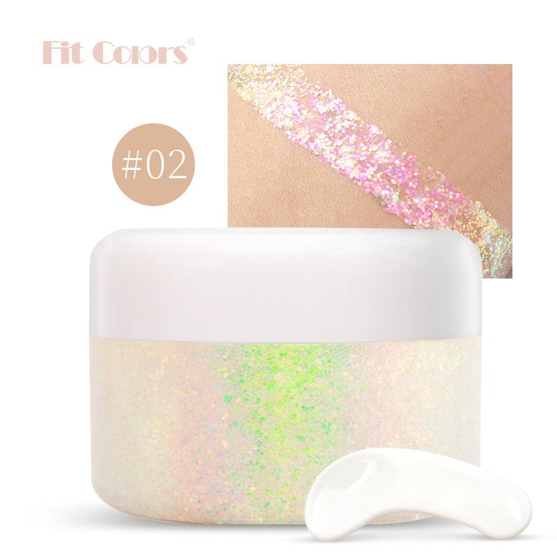 Fit Colors Starry Gel Seee Sequenant Dragon G -light Eye Shadow Face Body Phantom Cerpical Milk