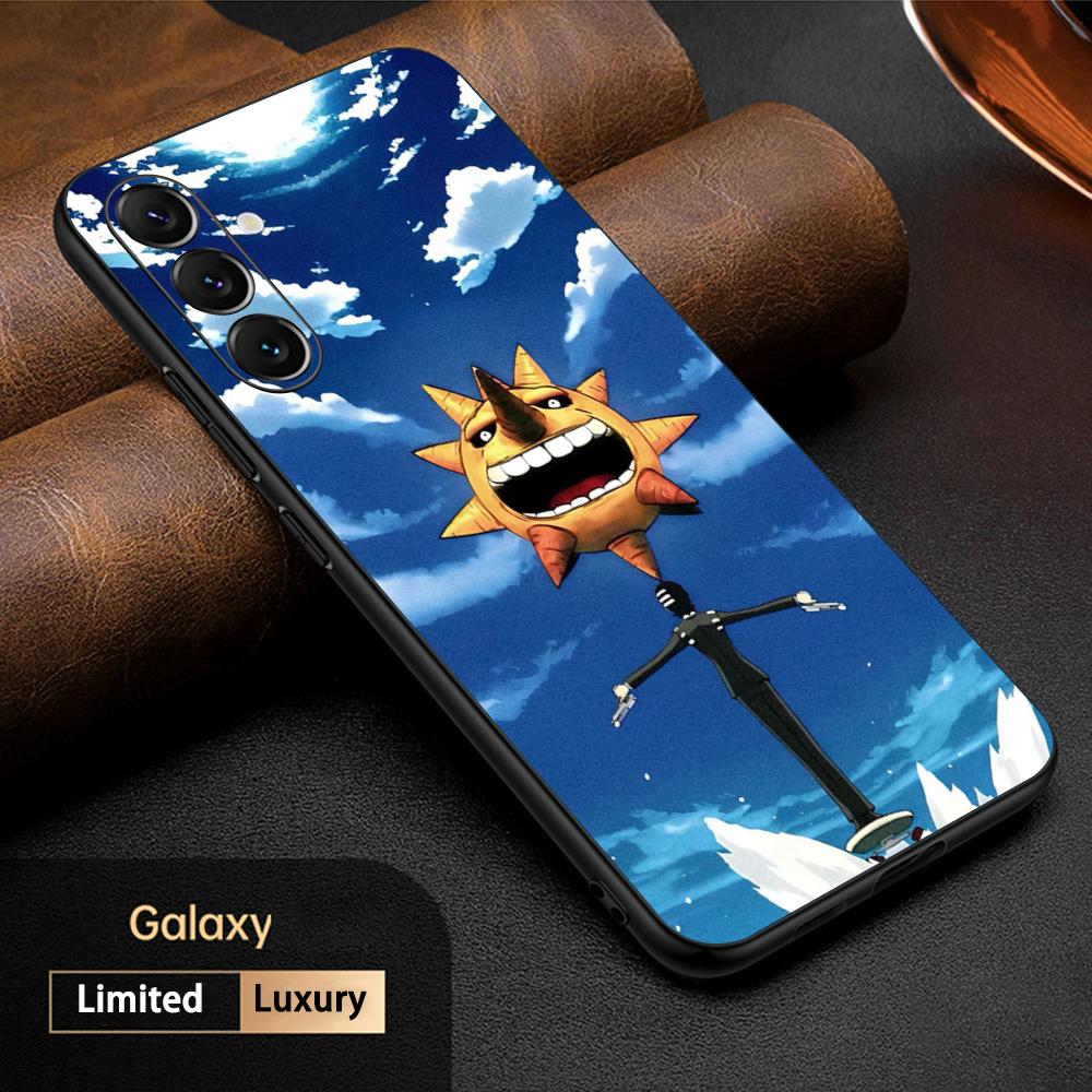 Soul Eater coole Anime-Mann Handyhülle für Samsung Galaxy S25 S24 S23 S22 S21 S20 Plus Ultra Note20 Weich Schwarz