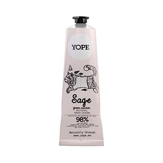 YOPE  Natural Hand Cream 100ml Refreshing Sage  Green Caviar Scent Plant-derived ECOCERT