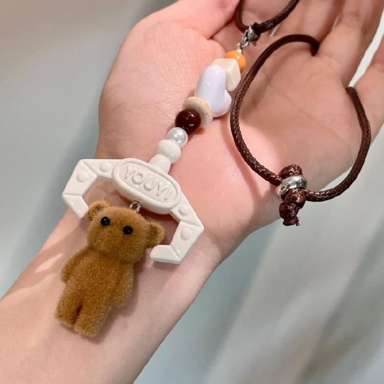Multipurpose Sturdy Chain Necklace With Adorable Brown Lovely Bear Pendant Designs Fashion Accessory Casual Wear