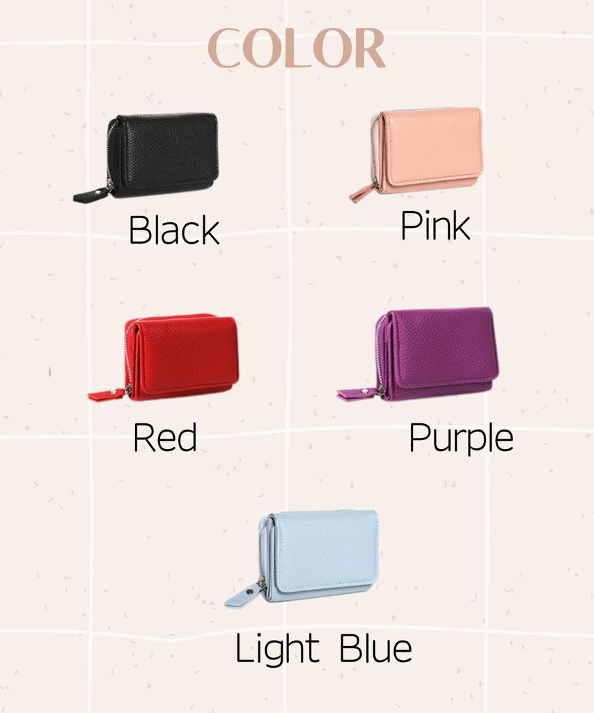 Elixio Mini-Portemonnaie mit Karten- und Münzfach, Kompakt und Klein, für Damen, Mädchen und Kinder, Geeignet für Grund-, Mittel- und Oberschüler,