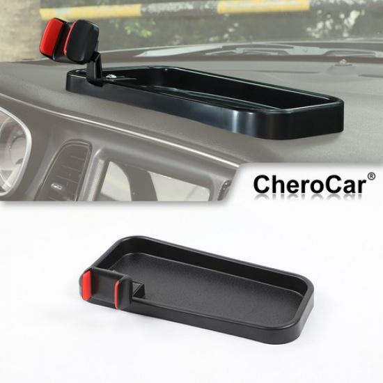 Dashboard Phone Holder Storage Box Tray Bracket For Dodge Challenger 2015-