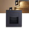 3 Pcs Step Light 1.5W 3000K Warm White Soft Lighting Embedded Stair Step Lamp for Bedside Corridor