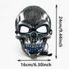Halloween Skull Skeleton Headwear Horror Party Mask with Glow-in-the-Dark Feature Perfect Spooky Night Disguise or Purge Mask