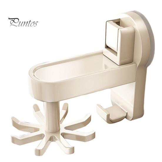 

Держатель для кухонных принадлежностей на присоске, прочный, выдерживающий нагрузку, простой монтаж, настенный, вращающийся на 360 градусов, вешалка для кухонных принадлежностей