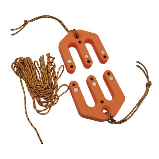 

2Pcs Game Block Tackle System Ultralight Hunting Game Pulley Hoist Backcountry Garage Outdoor Hunting Game Heavy Lifting Rope Hoist Tools помаранчевий