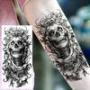 1 Sheet Evil Witch Zombie Vampire Temporary Tattoos For Men Women Adults Halloween Long Lasting Waterproof Fake Tattoo Sticker