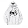 American Retro Hip-Hop Spider-Man Hoodie for Boys & Girls - Loose Fit Couple Outerwear for Fall & Winter