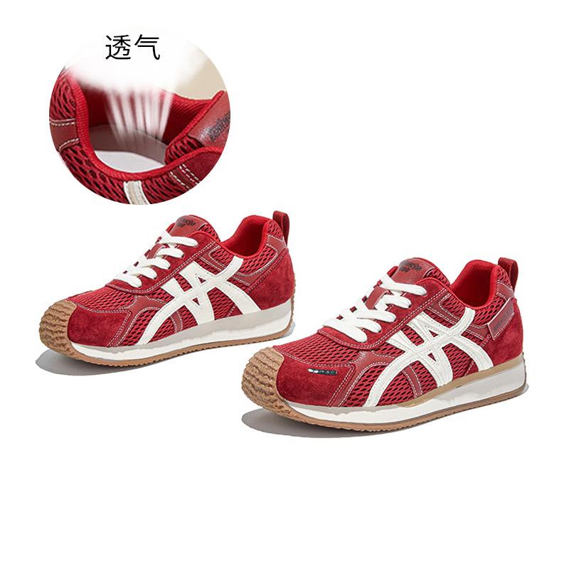 Kapibara toe cap leather German training shoes 2025 autumn new shoes women's versatile Forrest Gump shoes running sports shoes