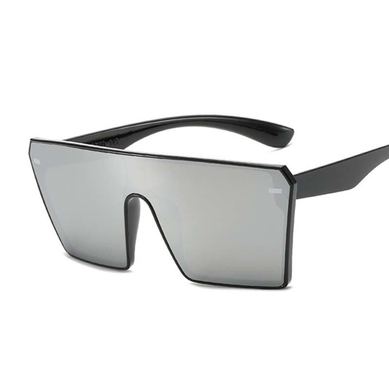 Vintage Square Sunglasses Woman Oversized Gradient Plastic Sun Glasses Ladies Sports Style Cool Fashion Mirror