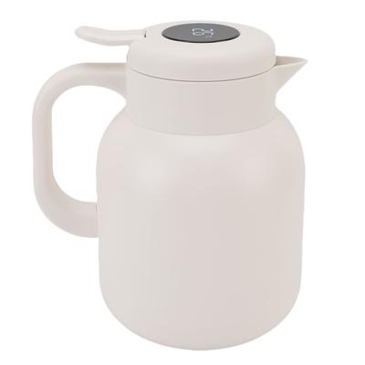 Vakuumisolerad tekanna med sil 1500ml Temperatur Digital Display Rostfritt Stål Varm Kall
