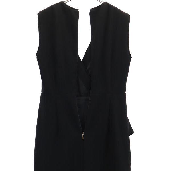 Tory Burch Frill Design No Sleeve Frill Design One Piece 4 Black Back Zip Women Used