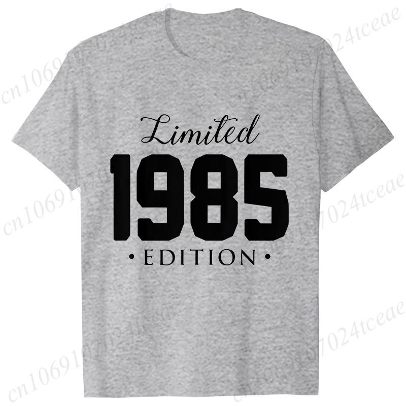 Unisex Unisex Tshirt Limited1985 Edition Graphic Tee Shirt Unisex Birthday Y2k Top Funny Vintage Fashion Unisex Oversized T Shirt Tops