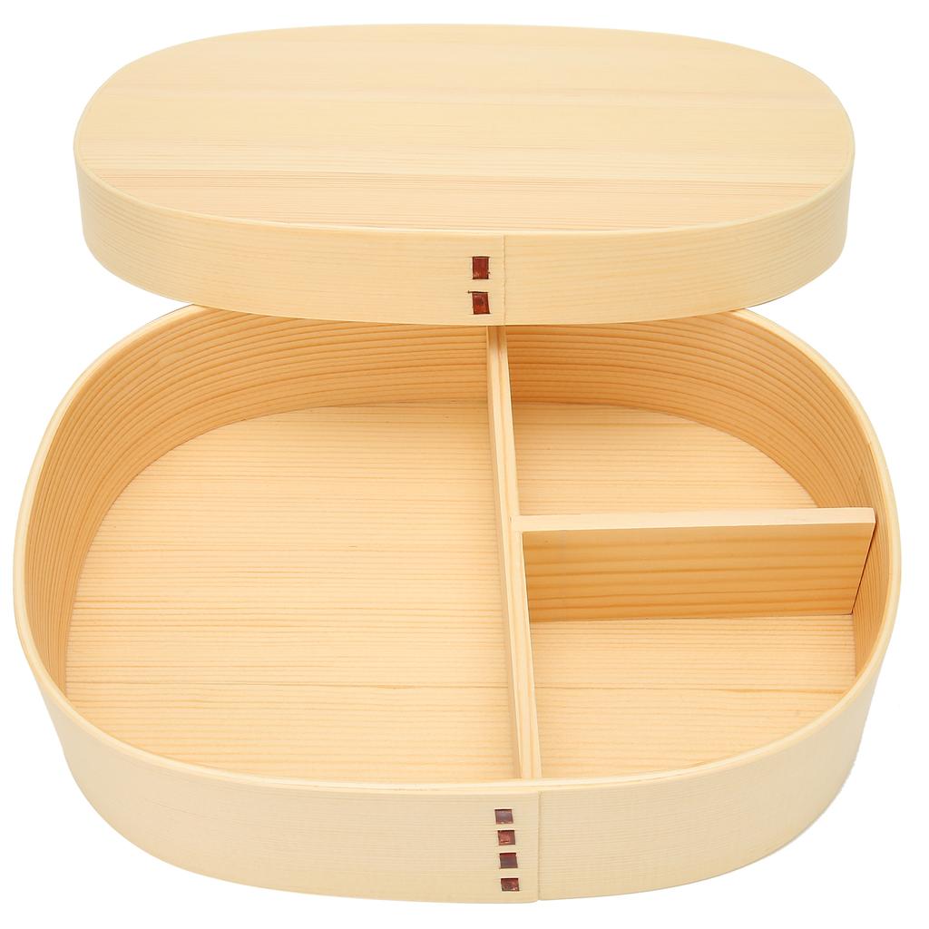 Bento Box Tragbar Japanischer Stil Einlagig Holz Lebensmittel Sushi Behälter Geschirr
