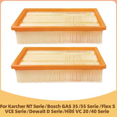 Filter Compatible For Karcher NT25, NT35, NT361 ECO, Bosch GAS 35/55, Flex S 36/47, VCE 35/45, Dewalt D27900, Hilti VC 20/40