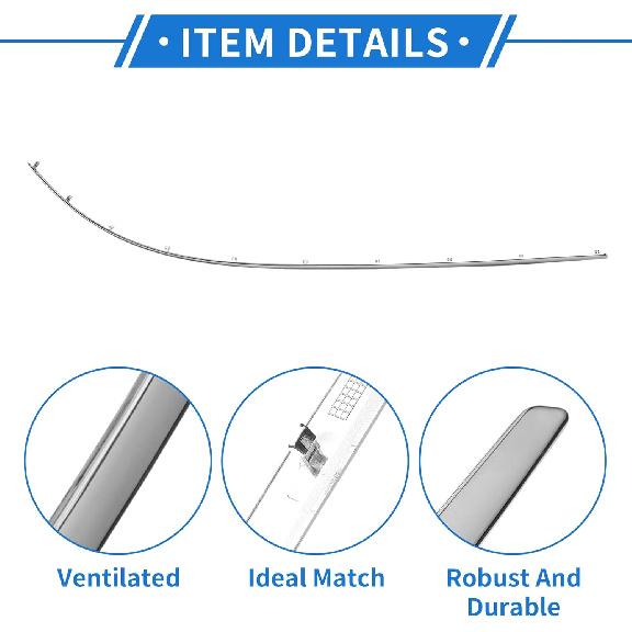 Motoforti Rear Left Bumper Grille Trim Garnish Bumper Garnish Trim for Mercedes-Benz E350 Coupe 2-Door 2010-2013 Direct Fit Replacement No.2078852121