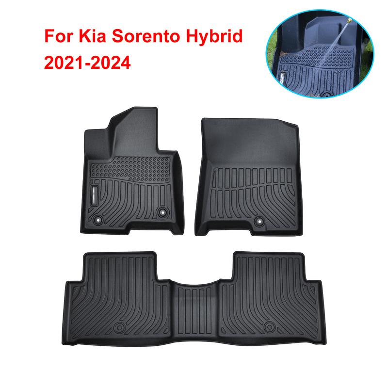 

Для Kia Sorento Hybrid 2021-2024 автомобильные коврики, автомобильные защитные накладки, черный коврик для ног на 5 мест для Kia (PHEV и HEV)
