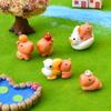 7/14PCS Cute Capybara Figurines Mini Resin Animals Ornaments Ideal For DO IT YOURSELF Fairy Garden Micro Landscape Decoration