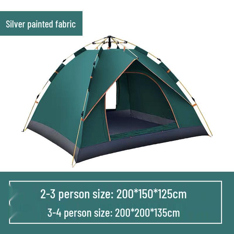 Thickened Automatic Pop-Up Tent: Foldable, Sunscreen, Rainproof Outdoor Camping Gear