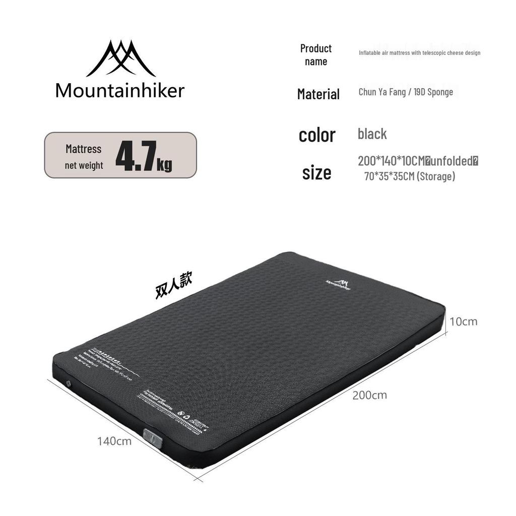 Portable Auto-Inflatable Air Mattress with Pump for Outdoor Camping