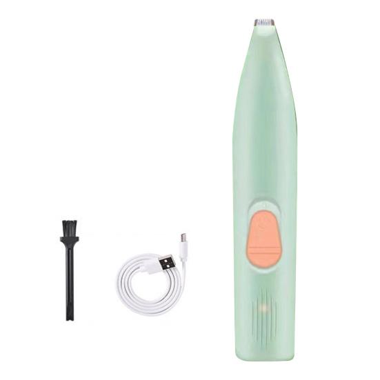 

Триммер для лап с LED-подсветкой, малошумный триммер для шерсти на лапах кошек, электрические машинки для стрижки шерсти домашних животных для собак кошек, безопасность зелёный