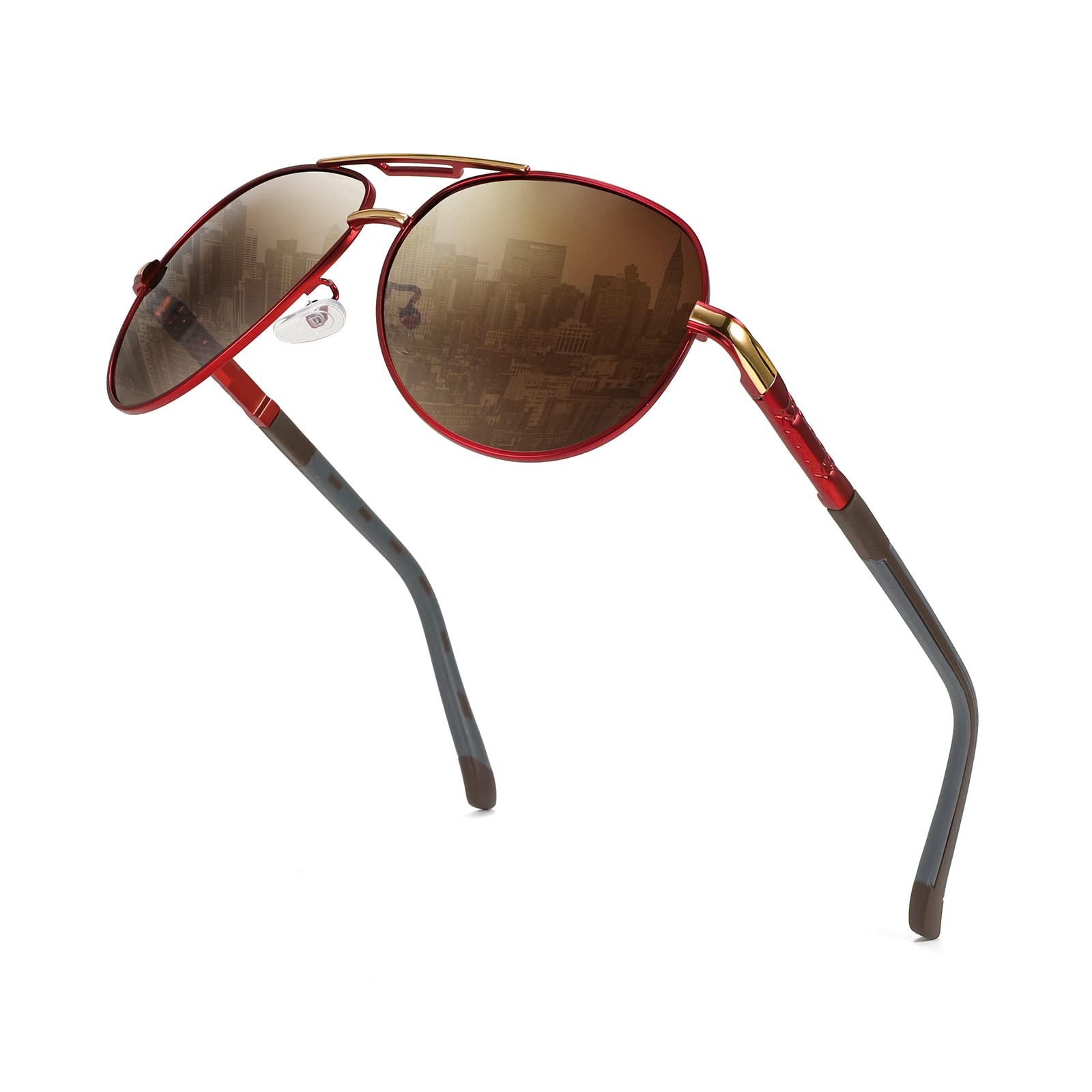 

FEISEDY Polarized Large Teardrop Classic Metal UV400 for B1052 Men s Sunglasses, Pattern, Design, Frame, Protection, Driving,