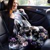 1pc Skulls Angels and Roses Blanket, Soft for Couch Bed Sofa, Living Room, Travel, Camping, Car Blankets