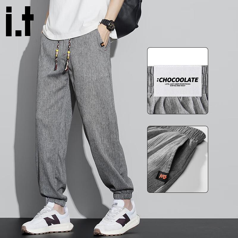

:CHOCOOLATEit Men s Linen Blend Cuffed Casual Pants 4XL