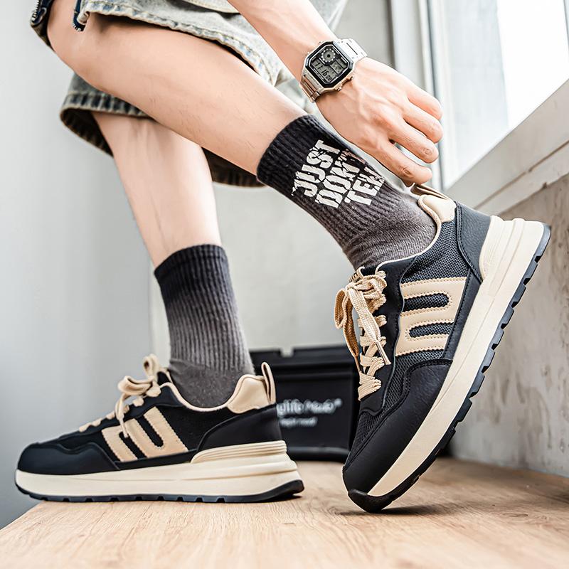 Pantofi Bărbați Modă Nouă Patru Sezoane Confortabili Talpă Groasă Studenți Băieți La Mod Talpă Moale Respirabili Casual Adidași de Alergare