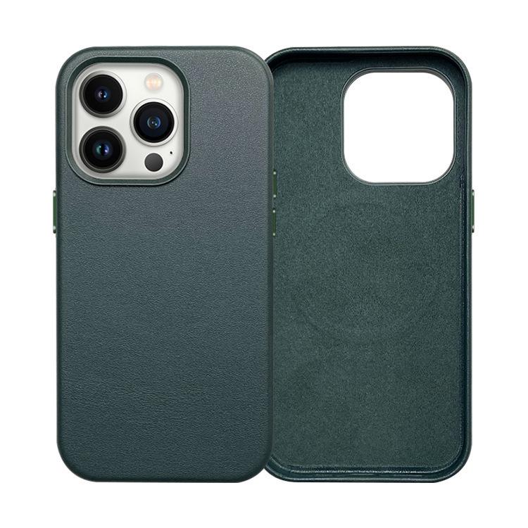 MagSafe Magnetic Leather Mobile Phone Case Is Suitable for Apple iPhone17 Anti-drop Leather Case 16 Custom Logo.