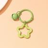 2pcs Korean Version of Ins Small Fresh Color Small Star Bell Keychain Candy Color Keyring Pendant Women Bag Keychain Accessories