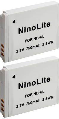 NinoLite Compatible Lenses of for Canon IXY PowerShot NB-6L/NB-6LH (Set 2) 32S, 930IS, SX700HS, Etc. (Product Code Nb6lx2_t.k.gai)