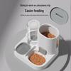 Pet Automatic Food & Water Dispenser with Large Capacity Dual Bowls for Cats & Dogs