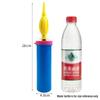 Hand-Push Balloon Inflator: Double-Action Manual Air Pump with Angled Head and Mixed Colors