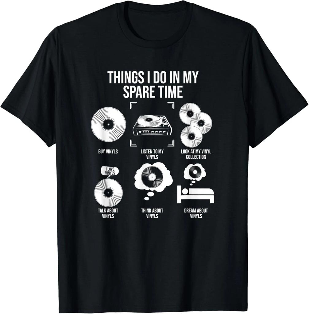 Things I Do In My Spare Time_ Vinyl Record Collector Gift Unisex T-Shirt