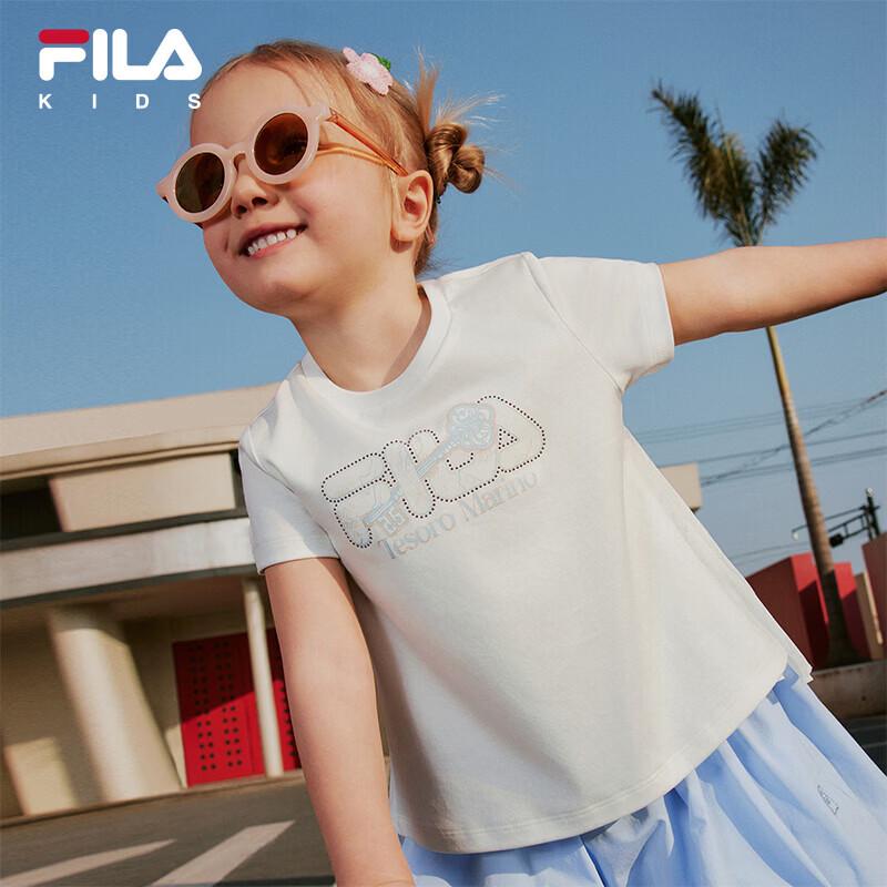 FILA Girls' Short Sleeve Cotton T-Shirt