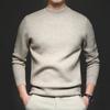 Men S Solid Color Half Turtleneck Long Sleeve Loose Knit Sweater For Youth