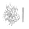 50/100Pcs Double-Headed Seamless Nails with Sleeve Tool Non Marking Baseboards Skirting Thread Double-sided Invisible Screws