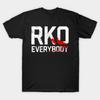 Mens Cotton RKO Everybody T Shirt Distressed White Red Blood Splatter Letter Print Wrestling Th